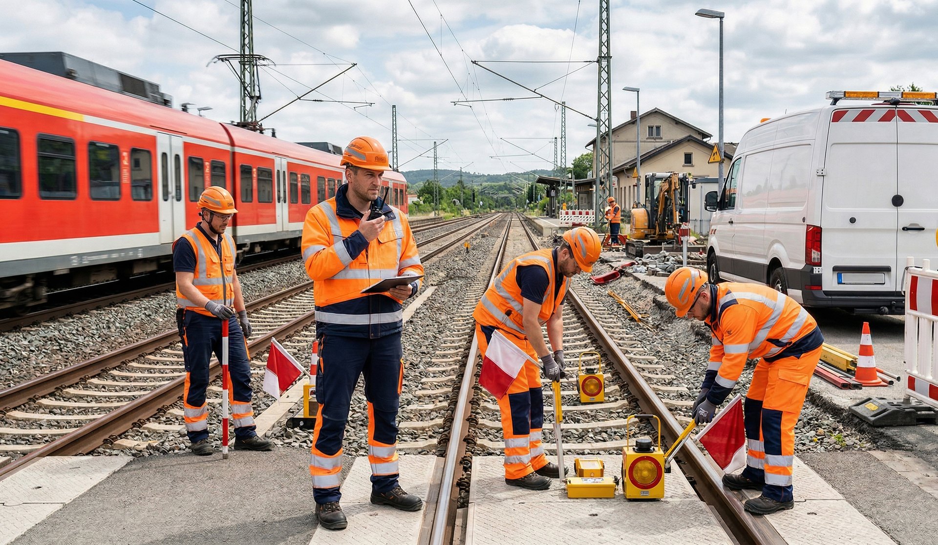 Arbeiten im Gleisbereich